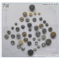 供應(yīng)金屬四合扣，彈簧扣，大白扣，201,203,831,633,655,832扣子