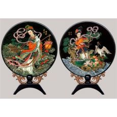 漆器小臺(tái)屏 嫦娥奔月 中國特色 外事商務(wù)禮品 仿古小屏風(fēng)